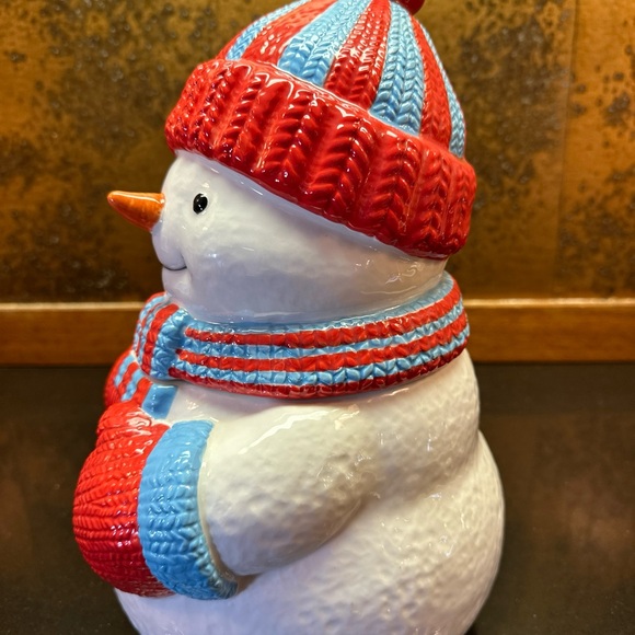 Homeworx By Harry Slatkin Trim The Tree Snowman Canister Empty - Picture 2 of 9